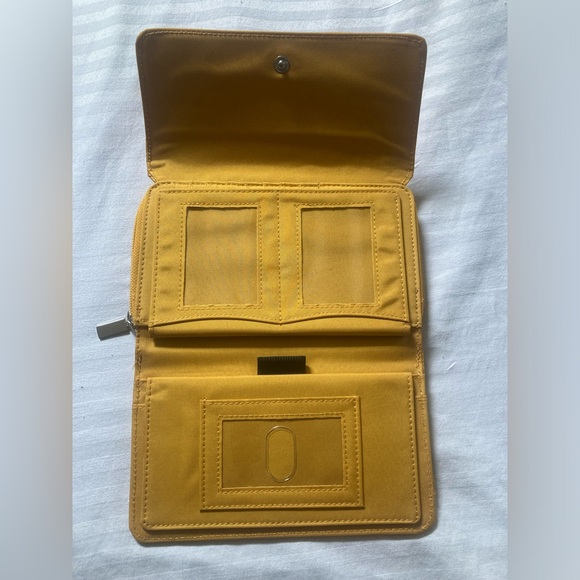 Yellow Leather Women's Wallet - Safe Keeper Wallet - Picture 11 of 16